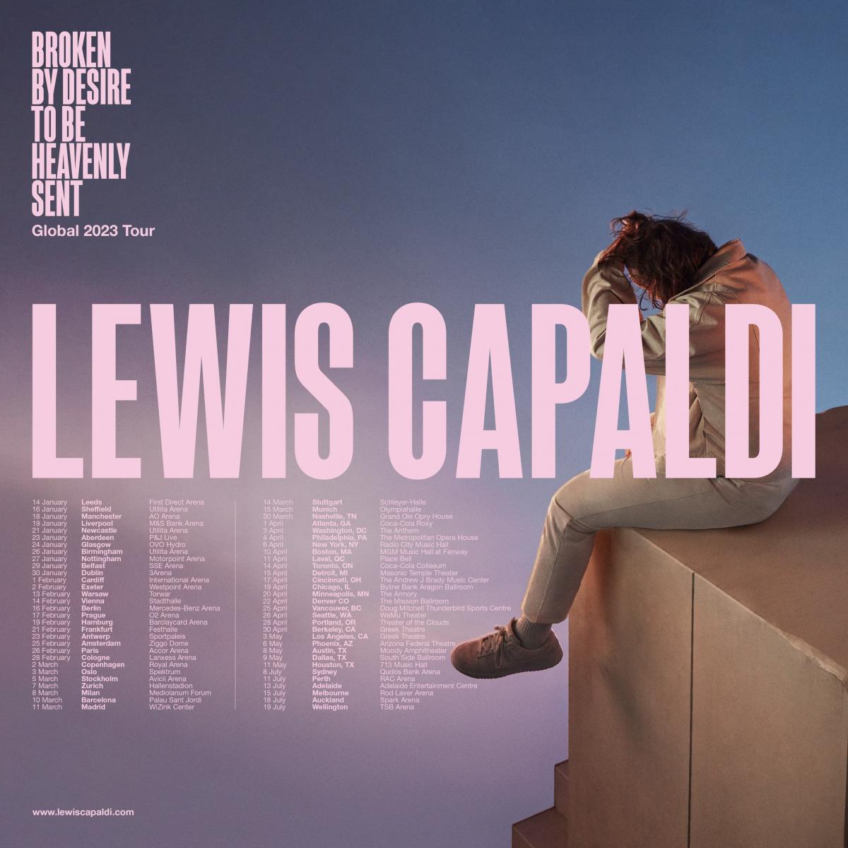 Lewis Capaldi Tickets For 2023 UK And European Arena Tour On Sale 9am